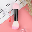 1pc Professional Blush brush Nylon Make up Brushes Two Head Brush With Sponge