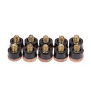 10PCs 10mm Screw On Cue Tips For Pool Snooker Billiards Replacement Parts