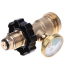 Universal Brass POL LP Tank To QCC1 Type1 Hose Adapter Propane Gas Gauge Meter