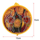 Wine Bottle 5D Diamond Painting LED Light Full Drill For Home Decor w/ Tassel