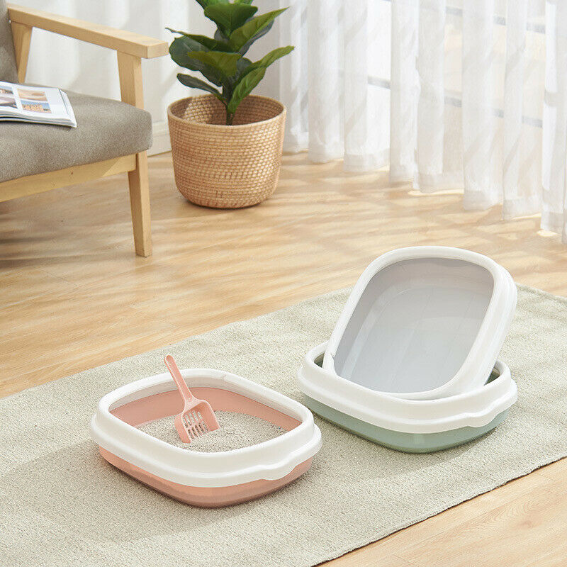 Pet Cat Toilets Litter Box Durable Cats Bedpans Cat Training Kit Litter Bed