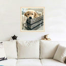 5D DIY Full Drill Diamond Painting Dog Cross Stitch Embroidery Mosaic Kit