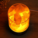 USB Real Himalayas Salt Crystal Rock Lamp Good for Health Small Mineral Neg