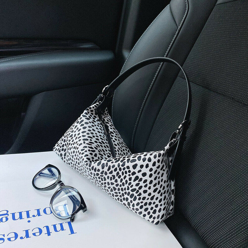 Retro Animal Print Messenger Bag Women Portable Shoulder Handbag (4 Dots)