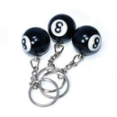 New Black 8 Billiard Ball Key Chain Bag Accessories Keyring Car Key Holder Gi&+