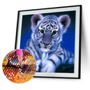 Tiger 5D Diamond Painting Cross Stitch Kit Embroidery Needlework Home Decor