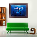 DIY 5D Diamond Painting Dolphin Embroidery Cross Stitch Crafts Home Decor