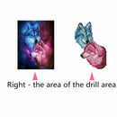 5D DIY round Diamond Painting "Love Wolf" Embroidery Cross Stitch Painting