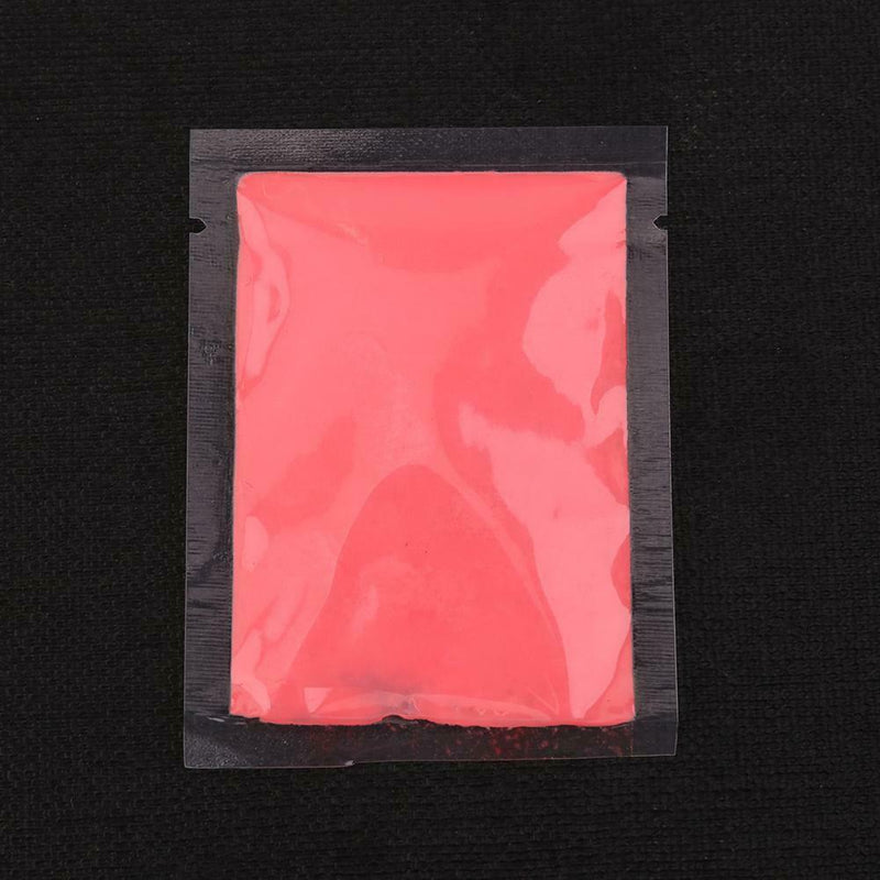 10g Radiationless Fluorescent Powder Bright Glow Dark Luminous Pigment(Red)