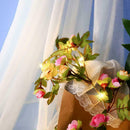 LED Flower String Fairy Lights Ivy Vine Wedding and Decor Hanging 2M O8L4