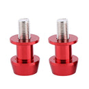 2pcs Motorcycle CNC Swingarm Swing Arm Spools Sliders Stand Bobbins 6mm Red