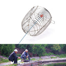 Cage Fishing Trap Basket Feeder Holder Stainless Steel Wire Fishing Lure3cT