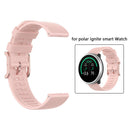 Silicone Smart Watch Strap for POLAR Ignite 20mm Replacement Band (Pink) A