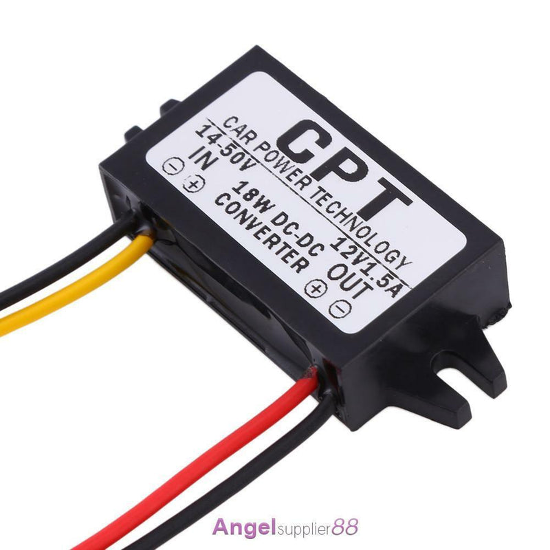 14-50V To 12V 5.5*2.5DC Male Converter CPT Power Supply Step Down Regulator Car