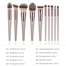 10x Kabuki Makeup Brushes Make Your Eye Makeup 360 Degrees Without Dead Ends,