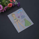 Silicone Clear Rubber Stamp Metal Cutting Die Stencil Frame Girl Dressing