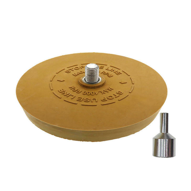 1 x  Soft Rubber Eraser Wheel Glue Automobile Degluer for Electric Drill New