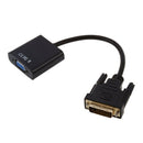 Fasdga Pro DVI-D 24+1 Pin Male to VGA 15 Pin Female Cable Adapter Converter O1U7
