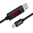 Fast Charging Smart Micro USB Data Sync Cable 3ft Nylon Braided for