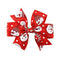 6Pcs Girl Christmas Holiday Gift Snowflake Ribbon Hair Bows Clip Girl Hairpin Gw