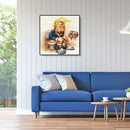 5D DIY Full Drill Diamond Painting Cartoon Trump Cross Stitch Embroidery