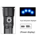 Portable Waterproof XHP50 LED Flashlight Telescopic Zoomable Camping Lamp