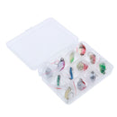 12pcs Spoon Fishing Lures Metal Hard Spinner Baits with Feathers Hooks for Bass