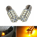 2x 1157 60SMD Dual Color Switchback White/Amber Turn Signal LED Light Bulbs 12V