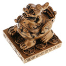 2Pcs/Pack Piyao Statue Fengshui Golden Chi Lin Statue Charm Fengshui for