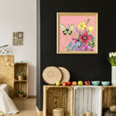 5D DIY Diamond Painting Flower Butterfly Full Round Embroidery Kit (LG125)