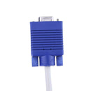VGA Splitter Cable Dual 2 Monitor 15pin Two Ports Male To Female