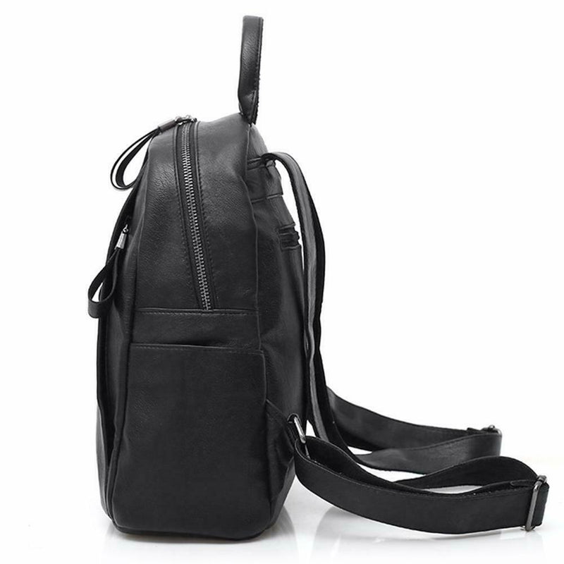 Fashion Women PU Leather Shoulder Bag Teenage Girl College Daypack Backpack