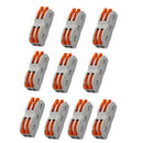 10X Wire Connector Mini Fast Universal Compact Wiring Connector Push-In Terminal