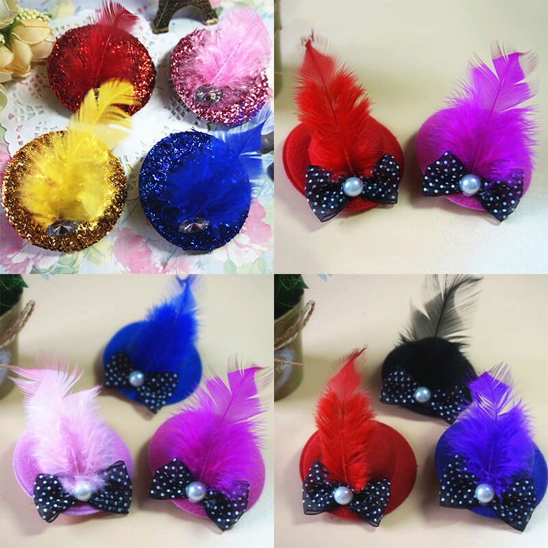 1PCS Cute Caps princess style Design Dog Hair Pet Grooming Hair Clips   JR FT