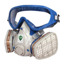 Spray One-Piece Painting Dust-Proof Anti-Splash Gas Face Cover with Glasses Effi