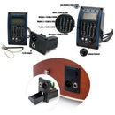 Complete Set Of 5 Band EQ Pre-amp Piezo Pickup Pickups LCD Tuner For Acoustic