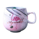 Large Ceramic Coffee Mugs Large Handle for Men Women  U0212 gray