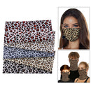 5Pcs Leopard Printed 100% Cotton Fabric Quilting Patchwork Sewing Crafts