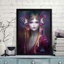 5D DIY Full Drill Diamond Painting Flowers Girl Cross Stitch Embroidery Kit