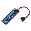 PCI-E 1x to 16x Extender Adapter Card USB3.0 Data Cable Power Cable Kit