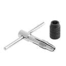 T-Handle Tap Wrench Chuck Type Capacity M3-M6 1/8"-1/4" Adjustable Hand Too E2M1