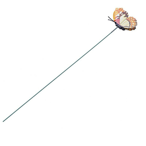 Multicolor Garden Butterflies on Sticks x10. Dia 7cm;Single layer butterfly