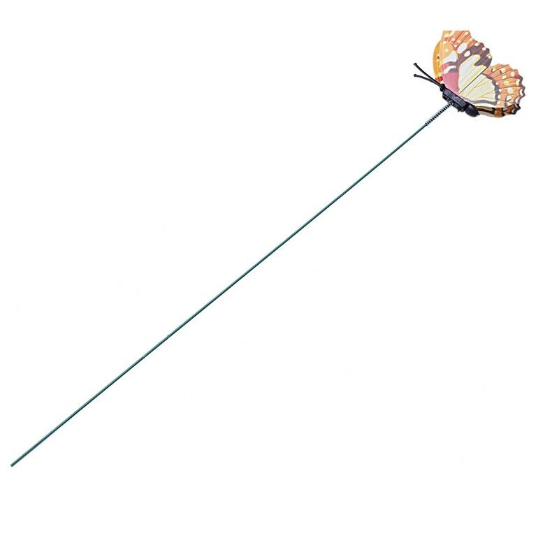 Multicolor Garden Butterflies on Sticks x10. Dia 7cm;Single layer butterfly