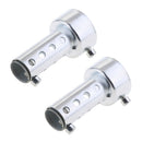 2 Pack Aluminum Universal Motorcycle Exhaust Silencer 42mm, 3 inch Length,