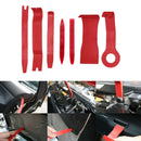 7Pcs Red Car Interior Dash Radio Door Clip Panel Trim Open Removal Too VSD