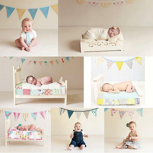 12 Flags 3.2m  Cotton Birthday Party Wedding Pennant Bunting Banner Decor