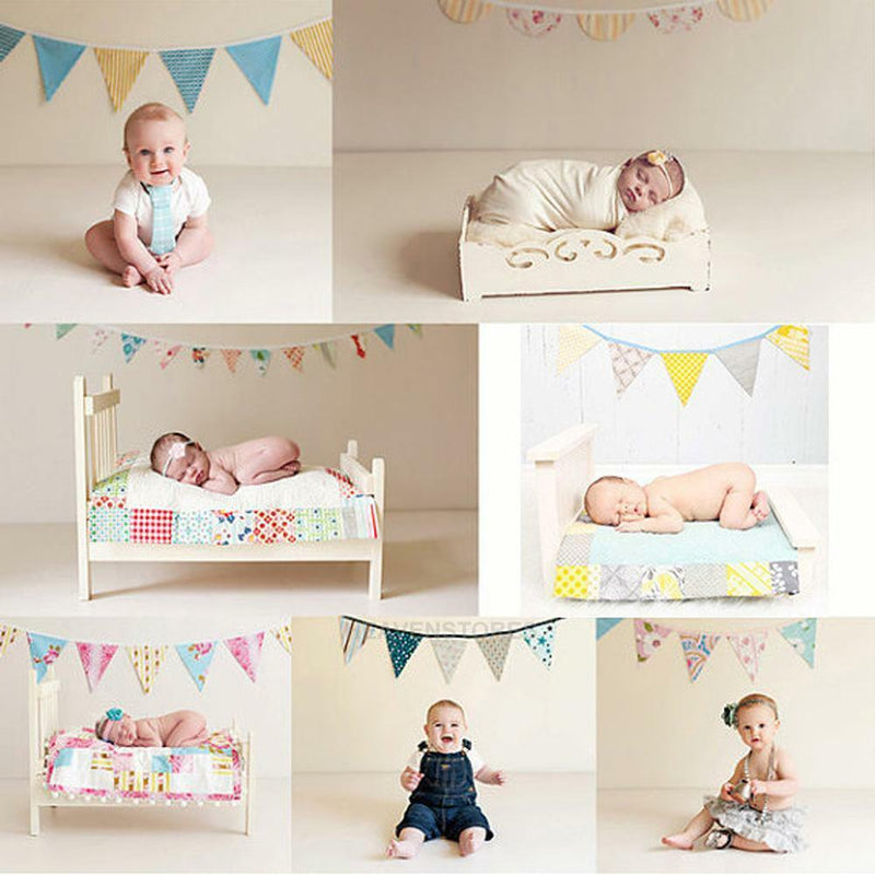 12 Flags 3.2m  Cotton Birthday Party Wedding Pennant Bunting Banner Decor