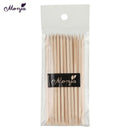 20Pcs Nail Art Orange Wood Stick Cuticle Pusher Remover Pedicure Manic QHS