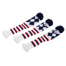Set of 3 Knit Pom Pom Head Covers Golf Club Headcover for Driver  Fairway Wood