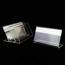 30Pcs Sign Display Holder Price Name Card Tag Mini Sign Label Counter Top S